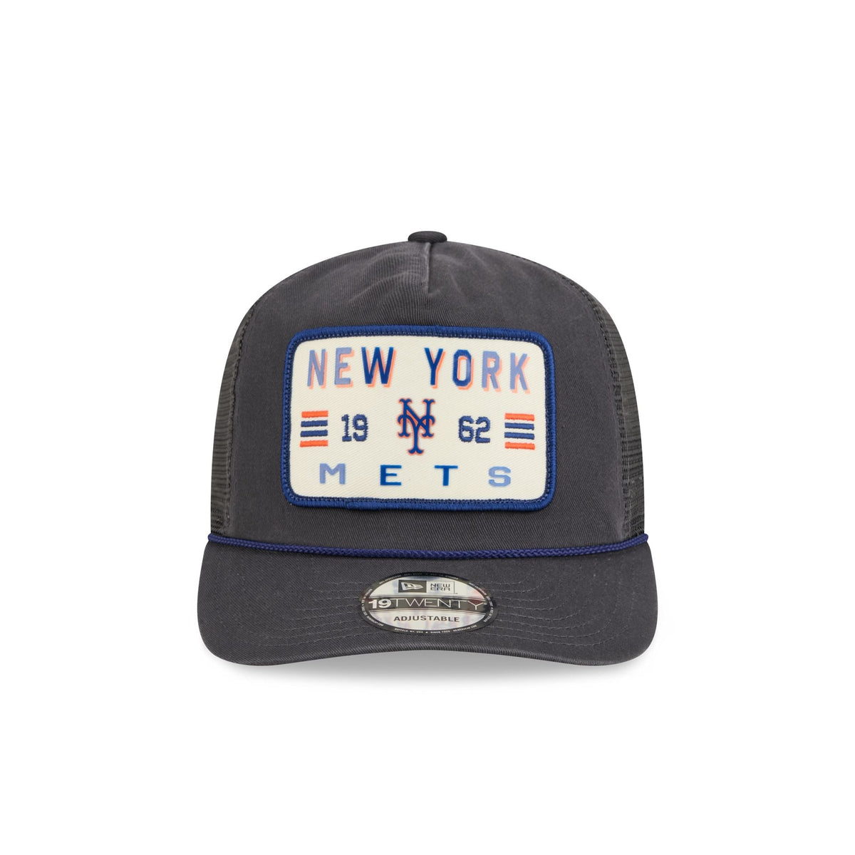 New York Mets Washed Graphite 19TWENTY Trucker Hat