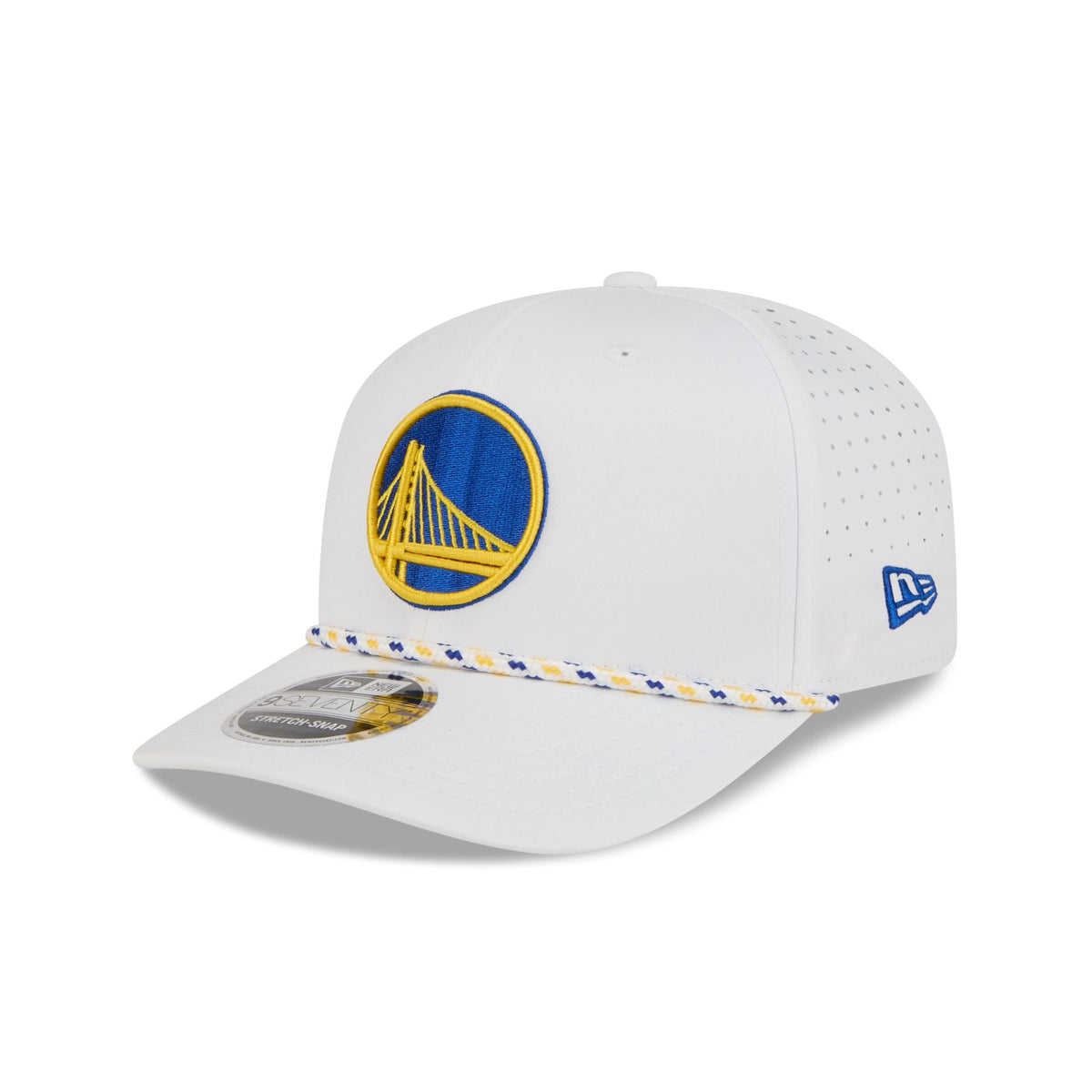 Golden State Warriors Optic White Performance Rope 9SEVENTY Stretch-Snap Hat
