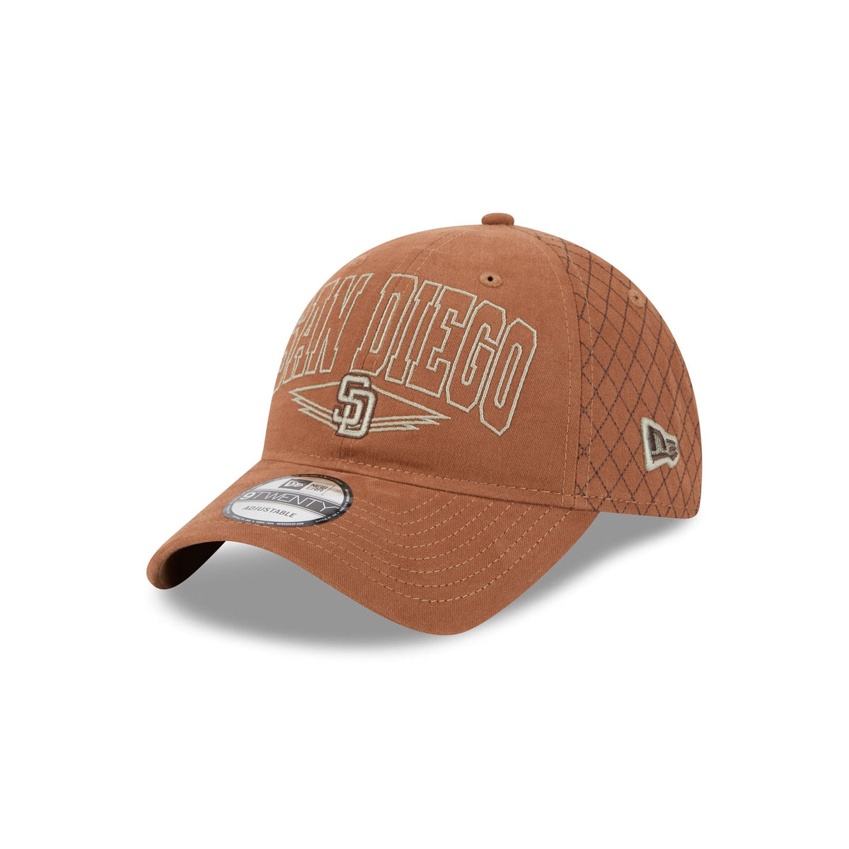 San Diego Padres Quilted Wordmark 9TWENTY Adjustable Hat