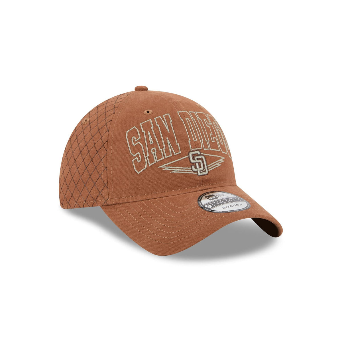 San Diego Padres Quilted Wordmark 9TWENTY Adjustable Hat