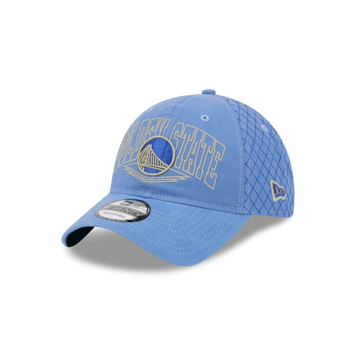 Golden State Warriors Quilted Wordmark 9TWENTY Adjustable Hat