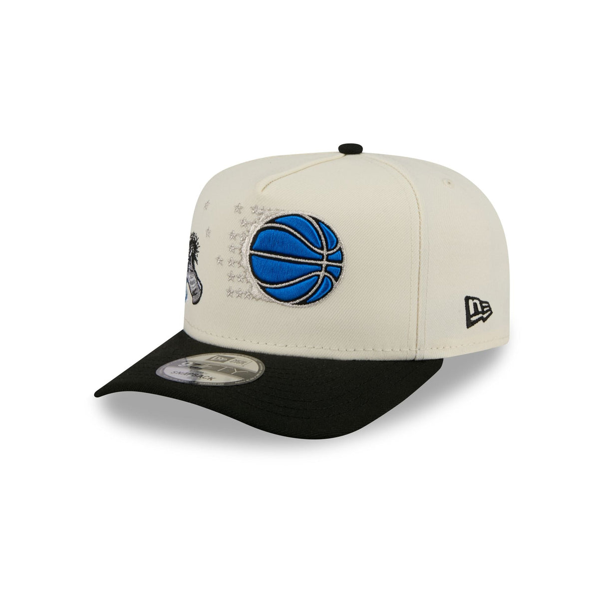 Orlando Magic 1989-1999 Hardwood Classics Chrome White 9FIFTY A-Frame Snapback Hat