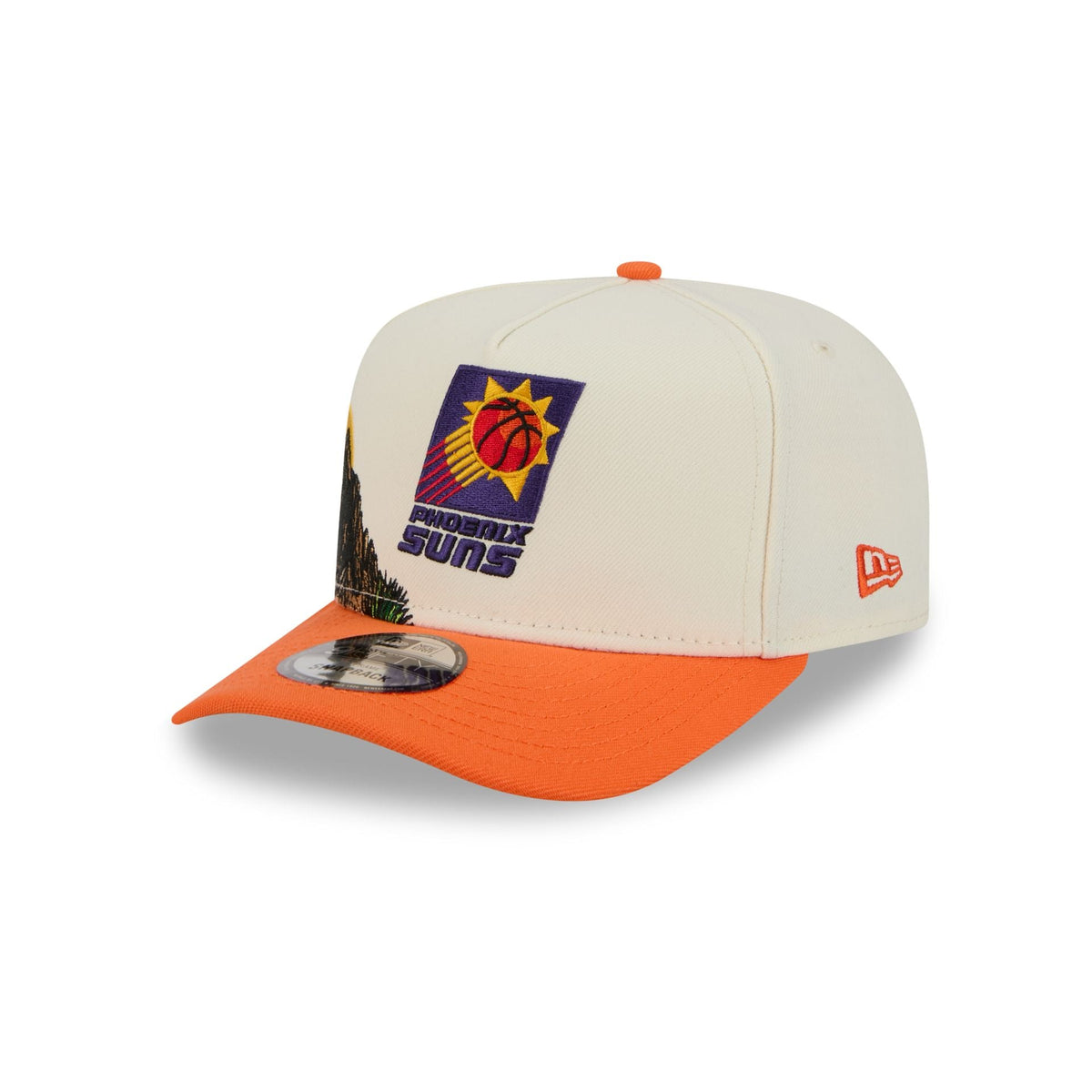 Phoenix Suns 1968-1991 Hardwood Classics Chrome White 9FIFTY A-Frame Snapback Hat