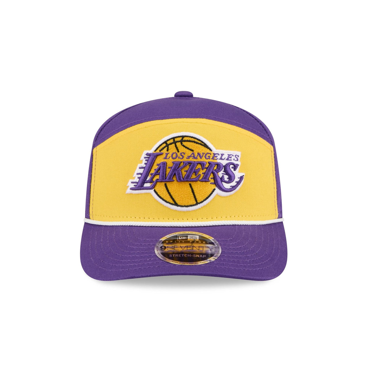 Los Angeles Lakers Split Panel 9SEVENTY Stretch-Snap Hat