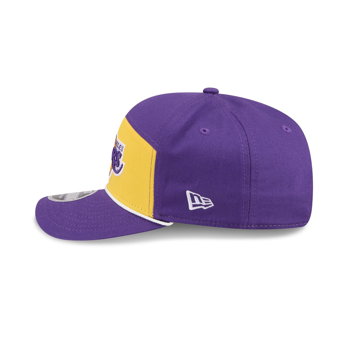 Los Angeles Lakers Split Panel 9SEVENTY Stretch-Snap Hat