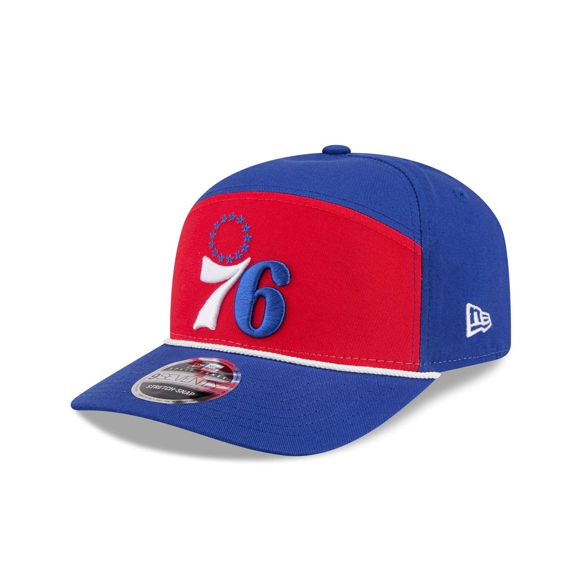 Philadelphia 76ers Split Panel 9SEVENTY Stretch-Snap Hat