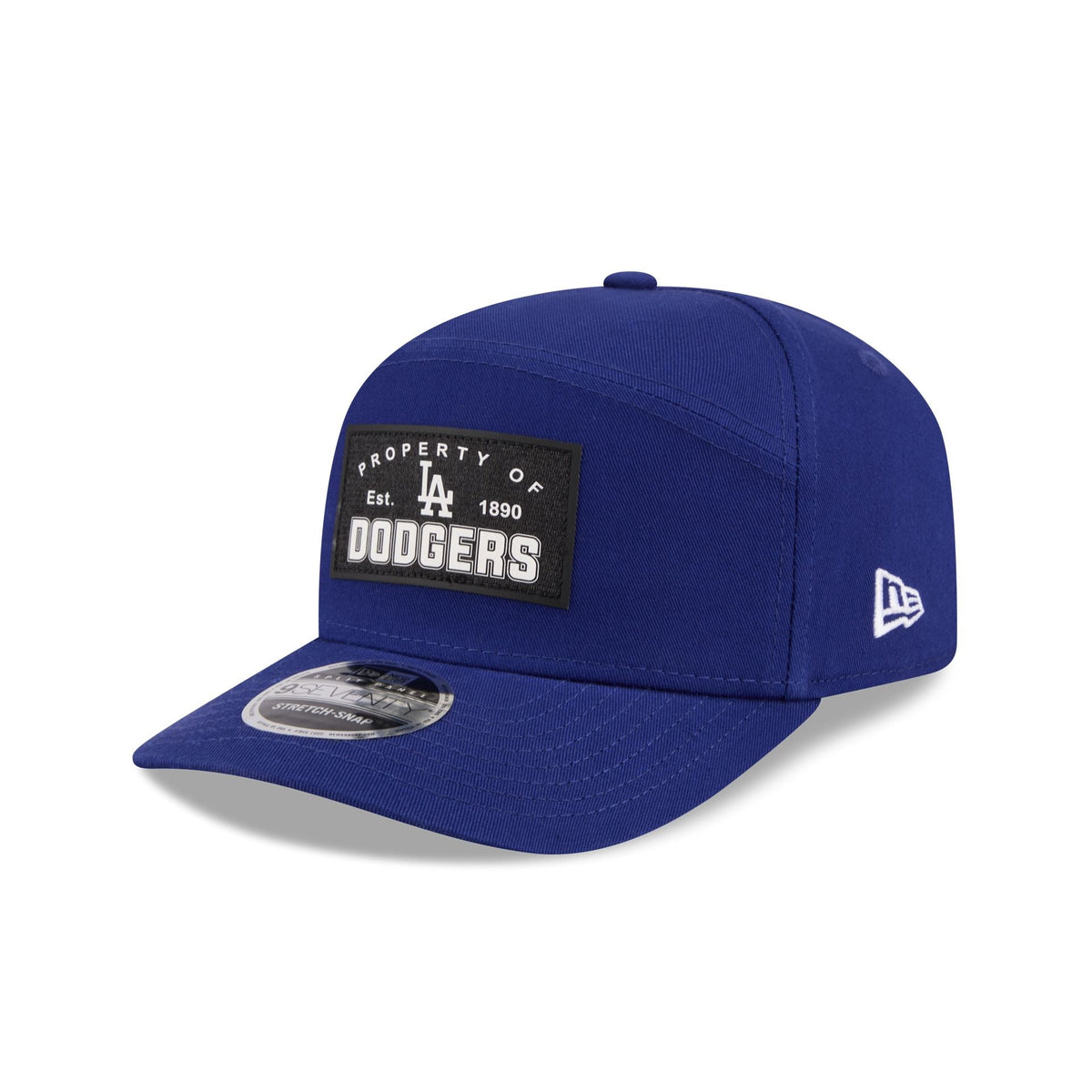 Los Angeles Dodgers Property of Patch Split Panel 9SEVENTY Stretch-Snap Hat