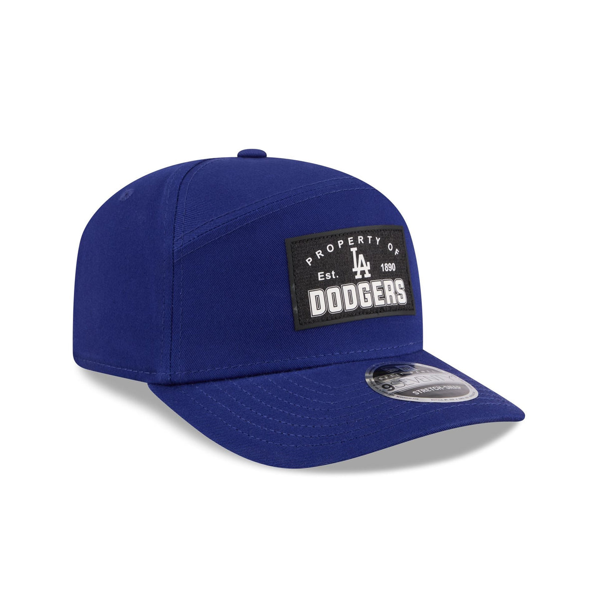 Los Angeles Dodgers Property of Patch Split Panel 9SEVENTY Stretch-Snap Hat