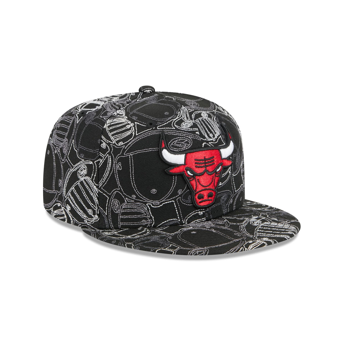 Chicago Bulls Cap Scramble 59FIFTY Fitted Hat