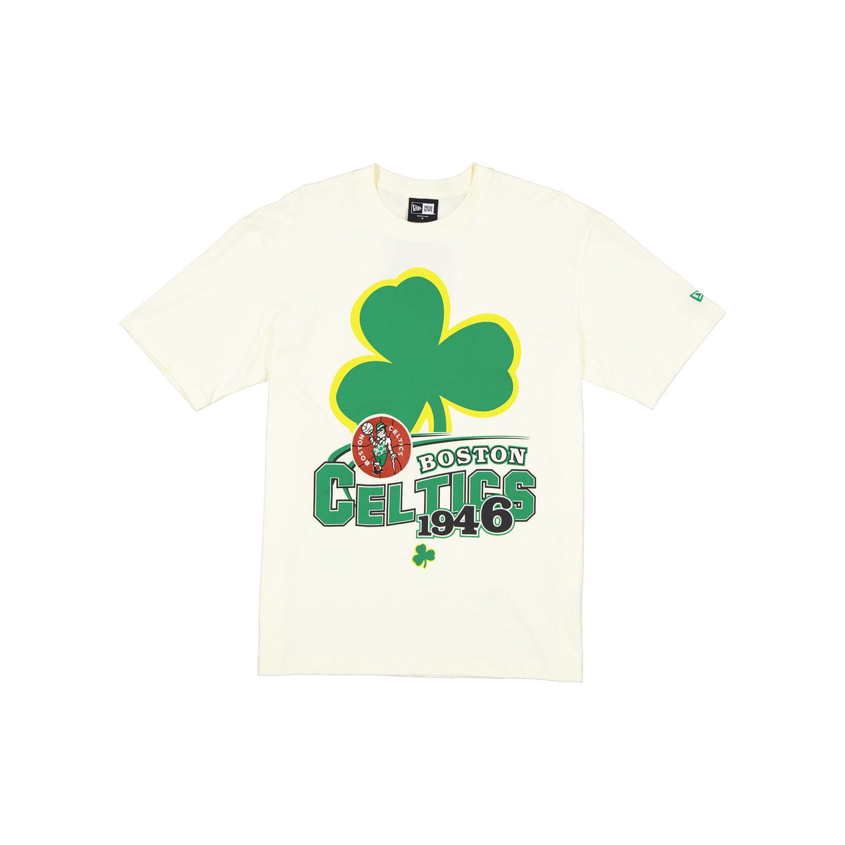 Boston Celtics Retro Chrome White T-Shirt