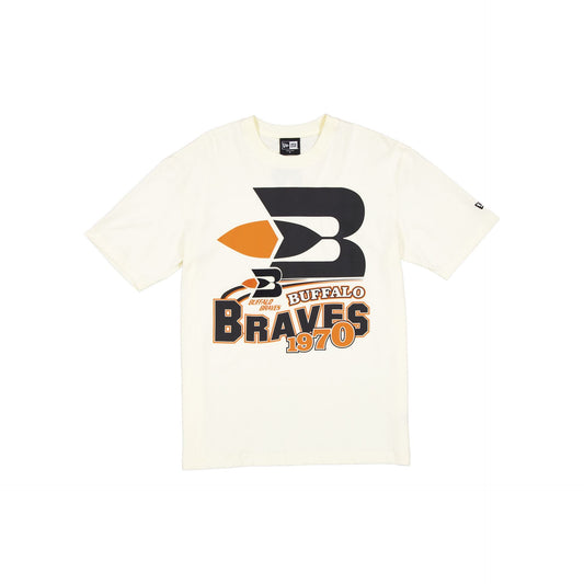 Buffalo Braves Retro Chrome White T-Shirt
