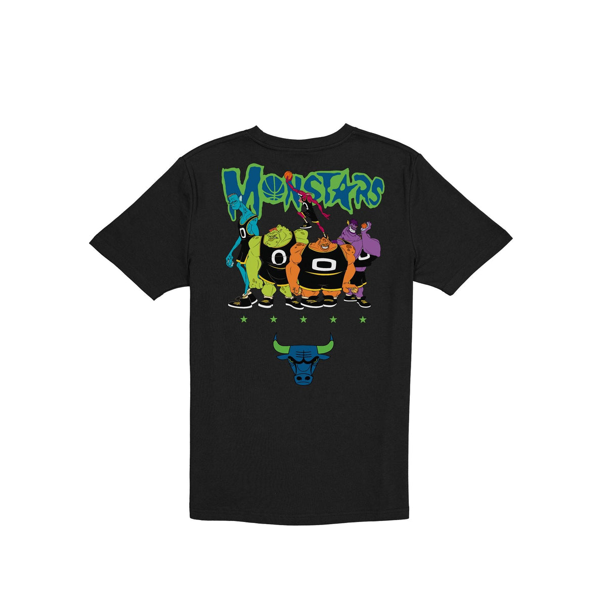 Space Jam x Chicago Bulls Monstars Black T-Shirt