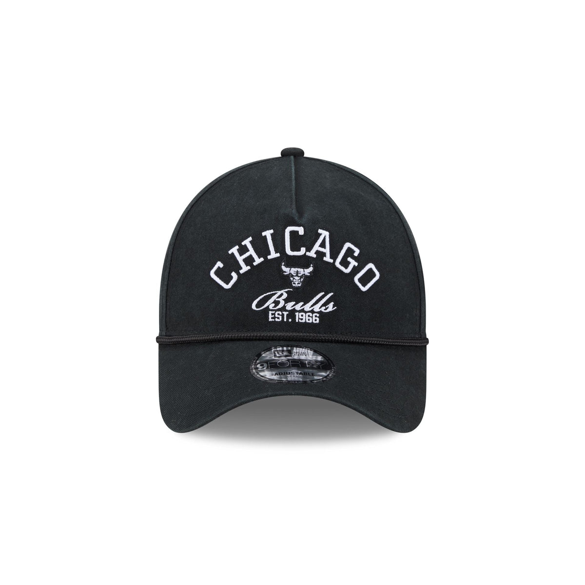 Chicago Bulls Stacked Rope 9FORTY A-Frame Snapback Hat
