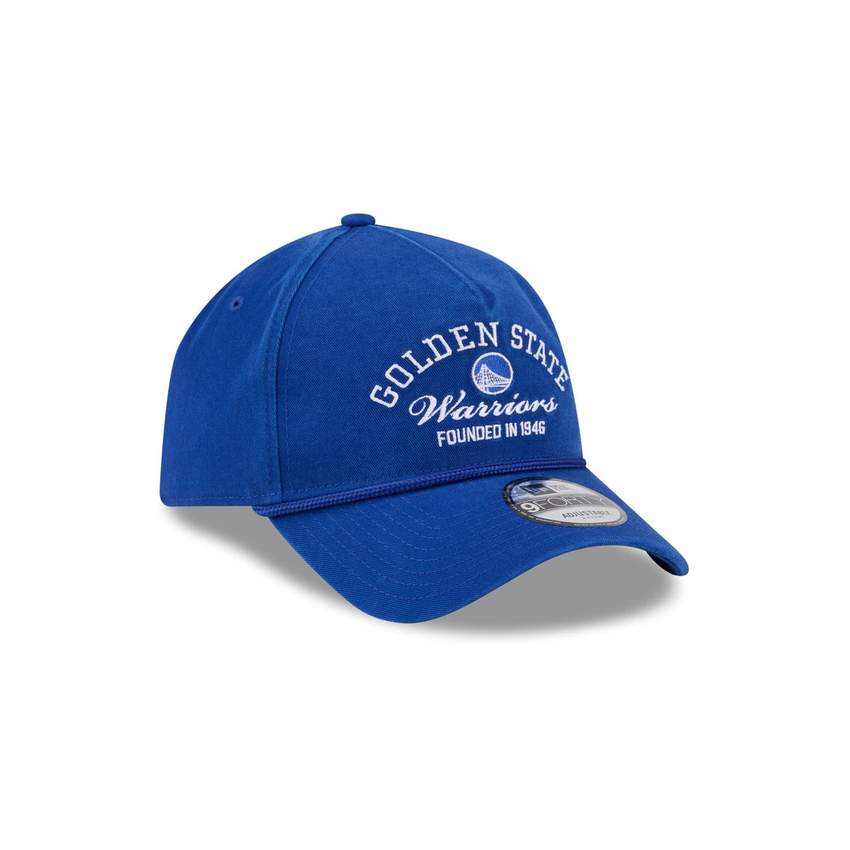 Golden State Warriors Stacked Rope 9FORTY A-Frame Snapback Hat