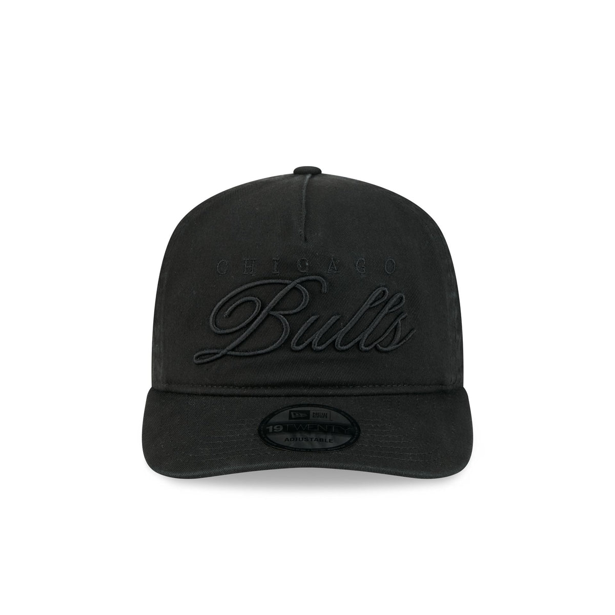 Chicago Bulls All Black Scripted 19TWENTY Adjustable Hat
