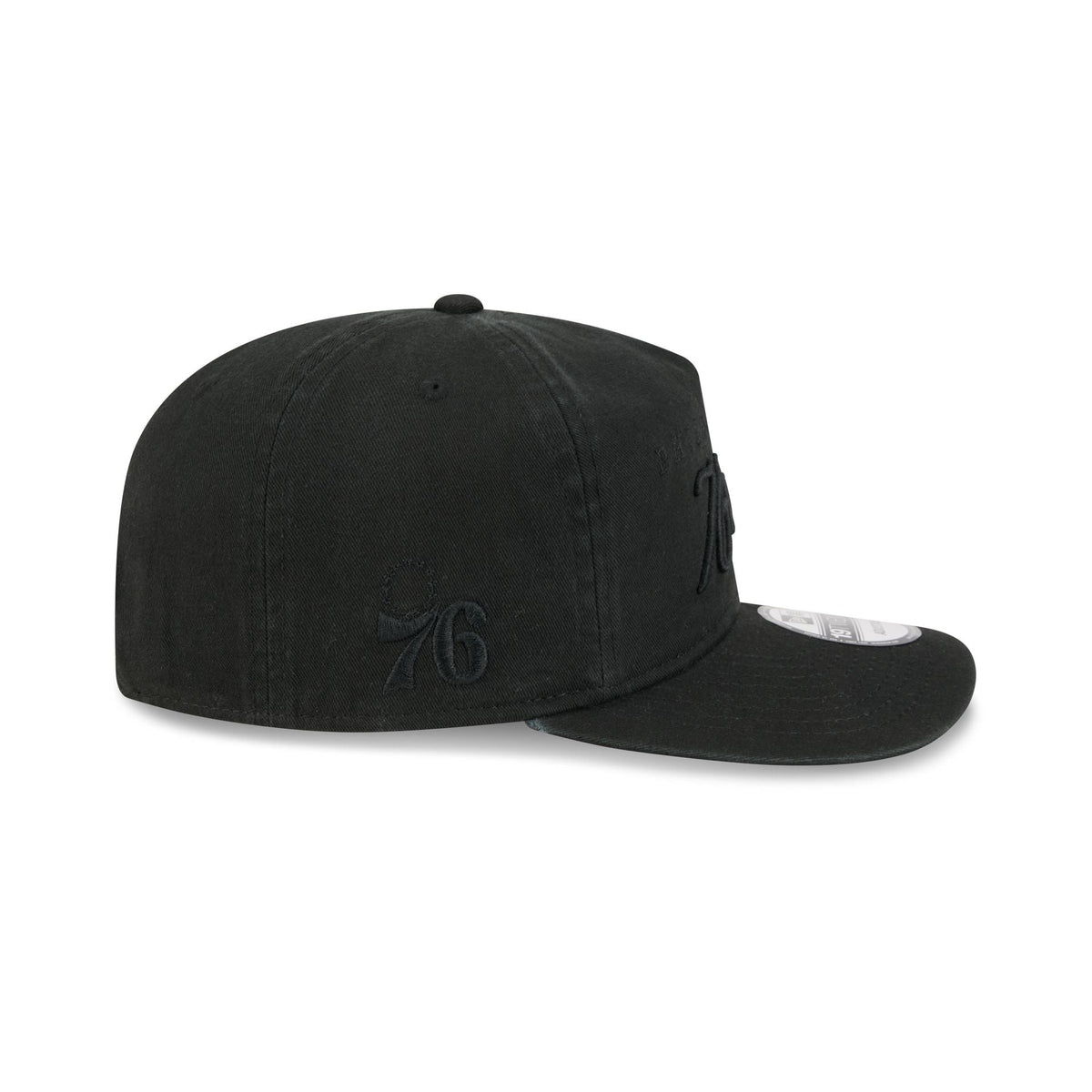 Philadelphia 76ers All Black Scripted 19TWENTY Adjustable Hat