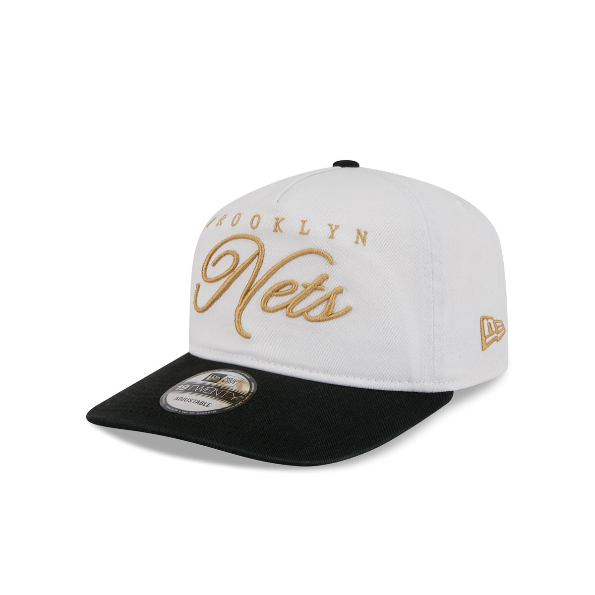 Brooklyn Nets Gold Scripted 19TWENTY Adjustable Hat