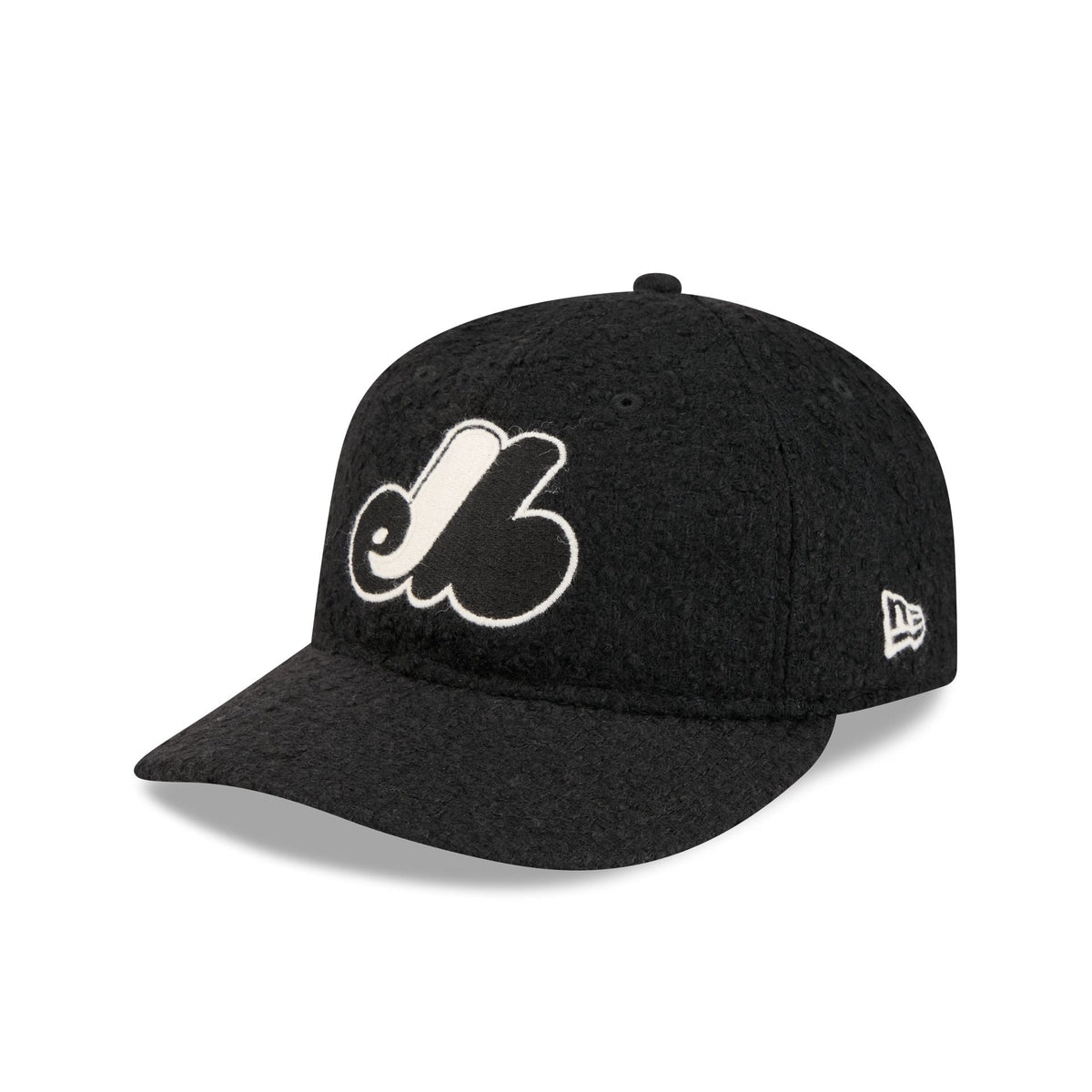 Montreal Expos Navy Merino & Cashmere Moon Retro Crown 9FIFTY Adjustable Hat