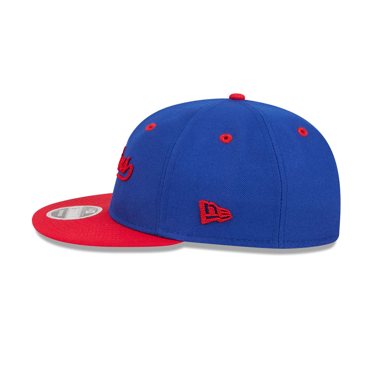 Detroit Pistons Chainstitch Script Retro Crown 9FIFTY Snapback Hat