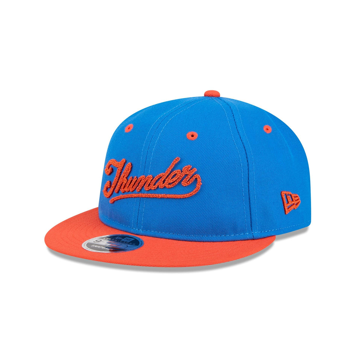 Oklahoma City Thunder Chainstitch Script Retro Crown 9FIFTY Snapback Hat