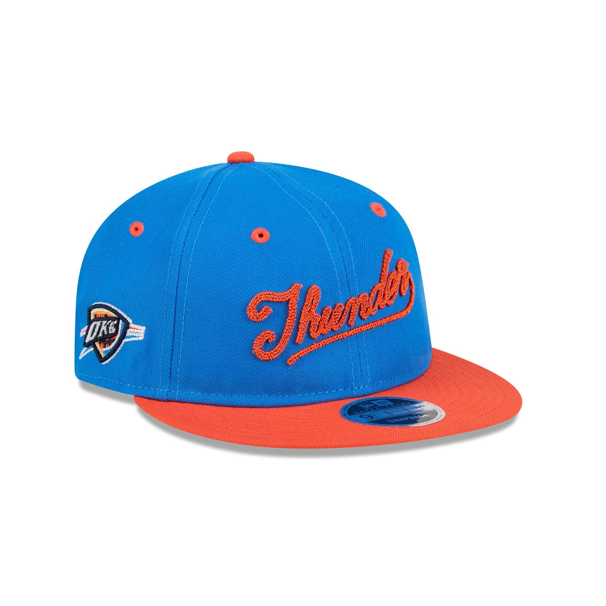 Oklahoma City Thunder Chainstitch Script Retro Crown 9FIFTY Snapback Hat