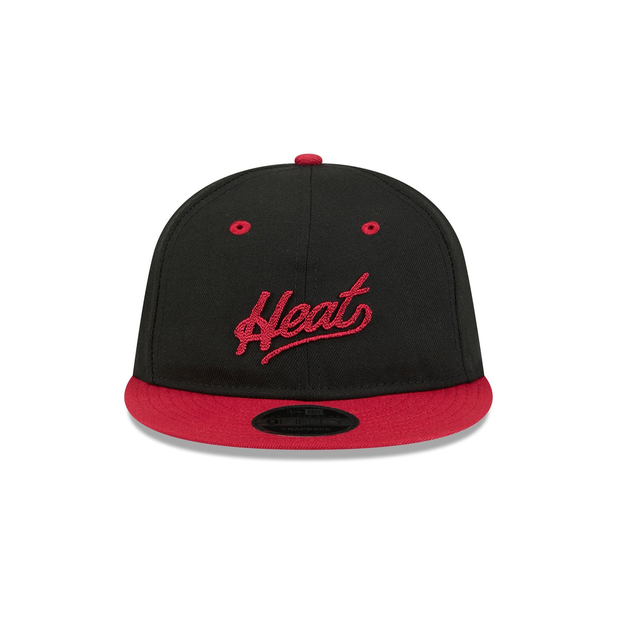 Miami Heat Chainstitch Script Retro Crown 9FIFTY Snapback Hat