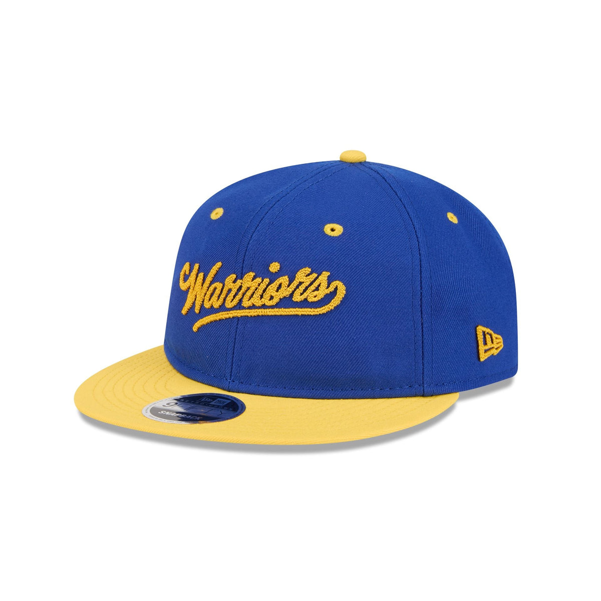 Golden State Warriors Chainstitch Script Retro Crown 9FIFTY Snapback Hat