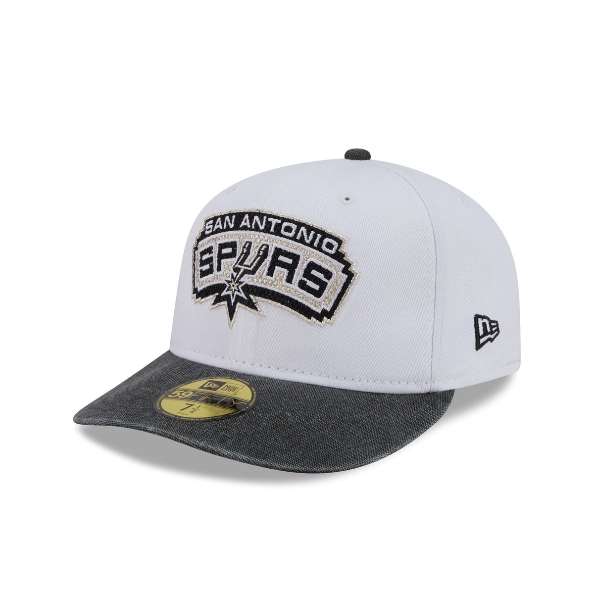San Antonio Spurs Hardwood Classics Diamond Stitch White 59FIFTY Fitted Hat