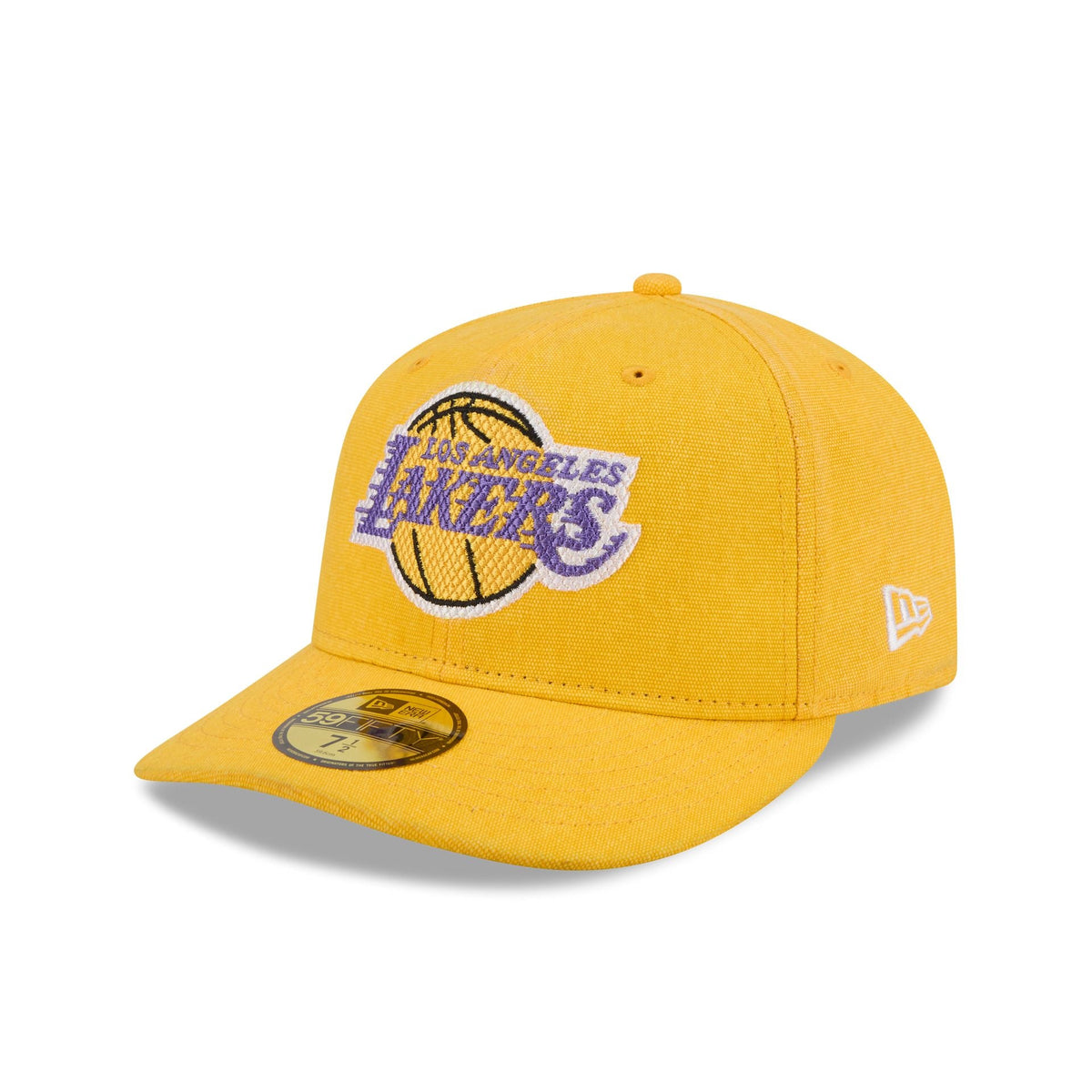 Los Angeles Lakers Hardwood Classics Diamond Stitch Yellow 59FIFTY Fitted Hat