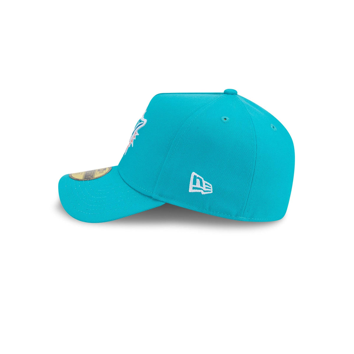 Miami Dolphins Team Side 59FORTY A-Frame Fitted Hat