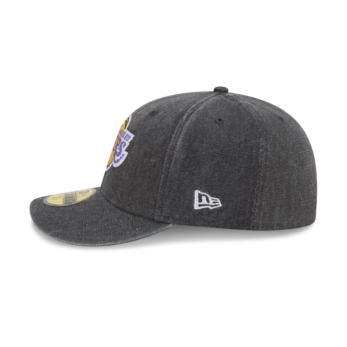 Los Angeles Lakers Hardwood Classics Diamond Stitch Black 59FIFTY Fitted Hat