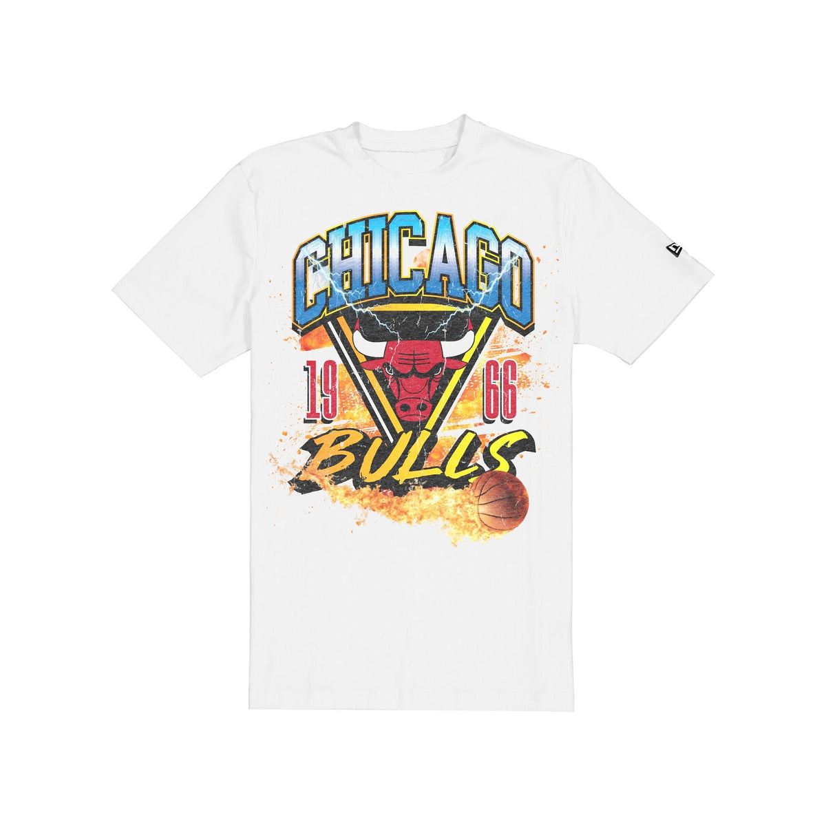 Chicago Bulls Lifestyle Graphics Fireball White T-Shirt