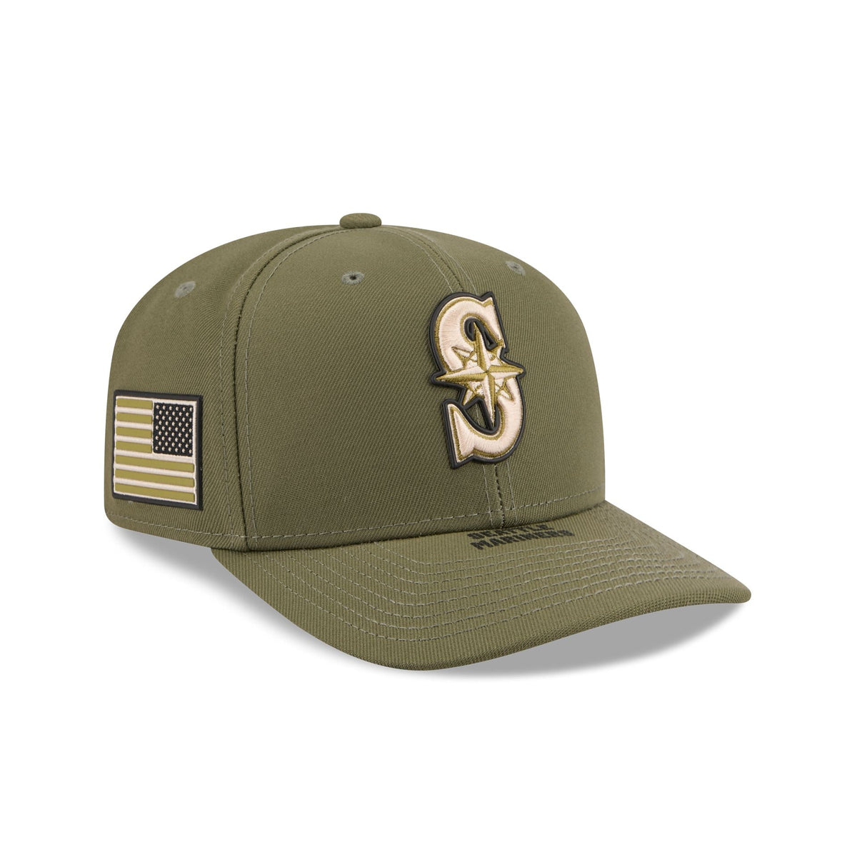 Seattle Mariners Armed Forces Day 2026 9SEVENTY Stretch-Snap Hat