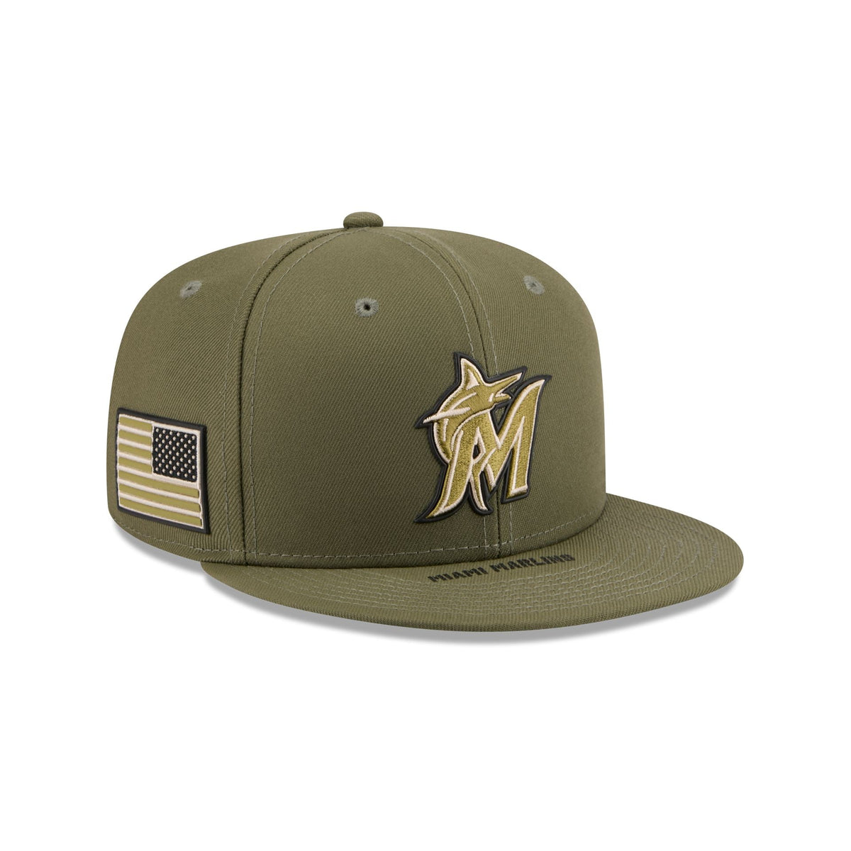 Miami Marlins Armed Forces Day 2026 9FIFTY Snapback Hat