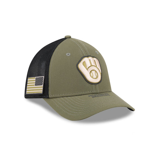 Milwaukee Brewers Armed Forces Day 2026 39THIRTY M-Crown Stretch Fit Hat