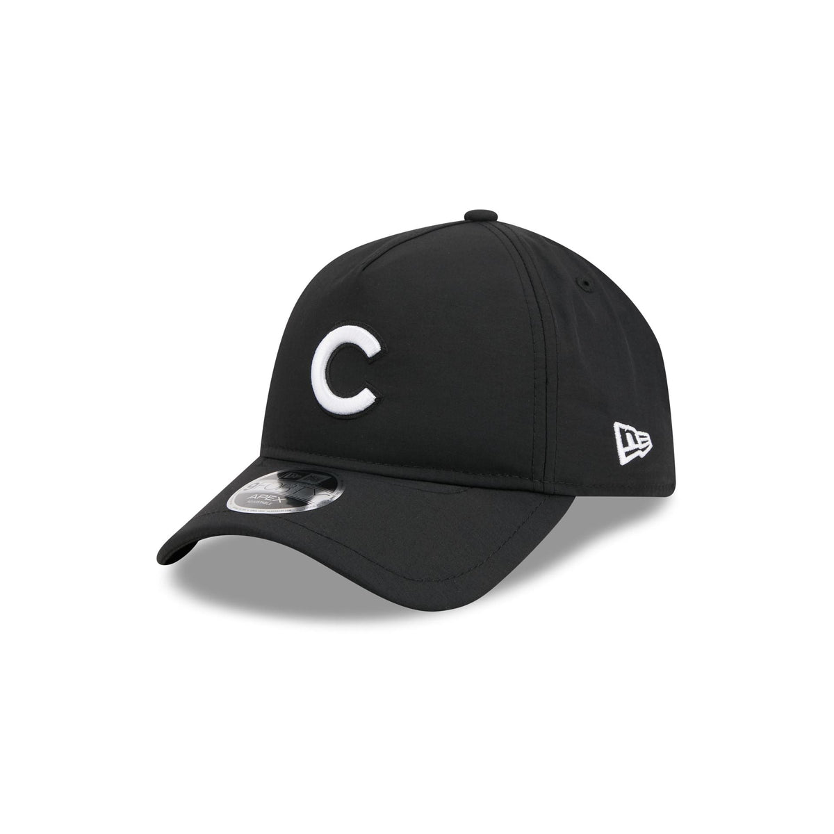 Chicago Cubs Black 9FORTY APEX Snapback Hat