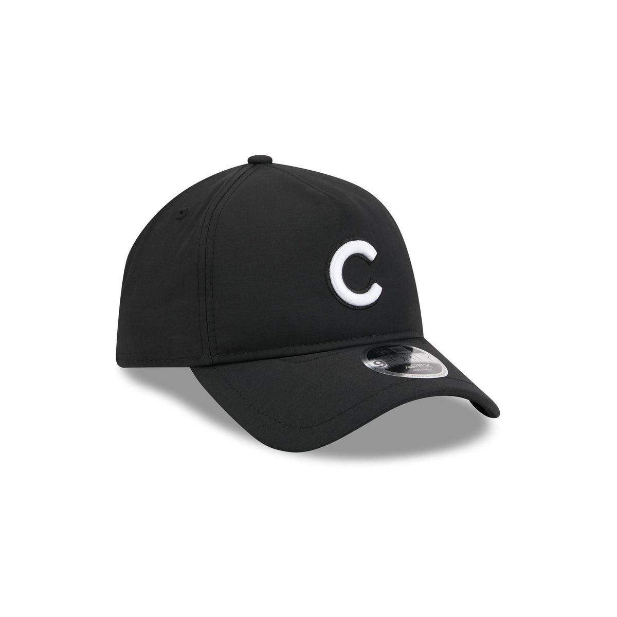 Chicago Cubs Black 9FORTY APEX Snapback Hat