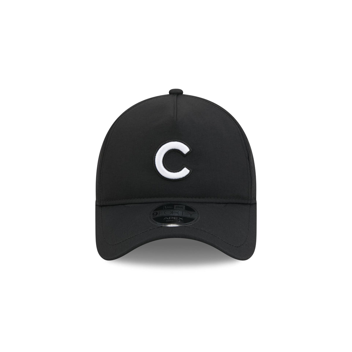 Chicago Cubs Black 9FORTY APEX Snapback Hat