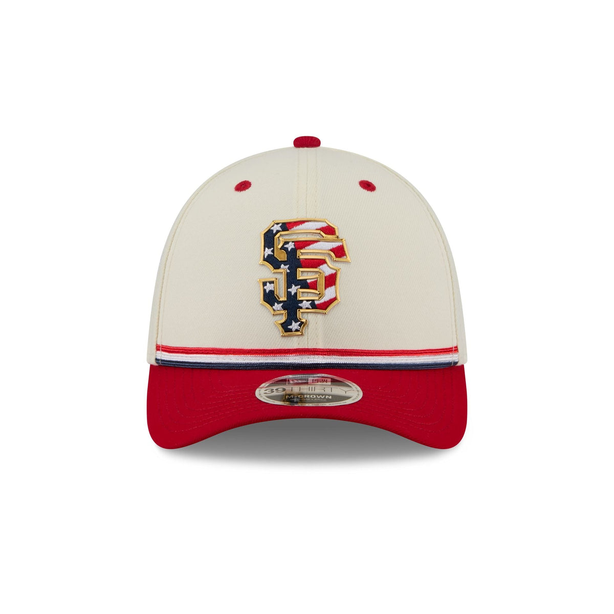 San Francisco Giants Independence Day 2026 39THIRTY M-Crown Stretch Fit Hat