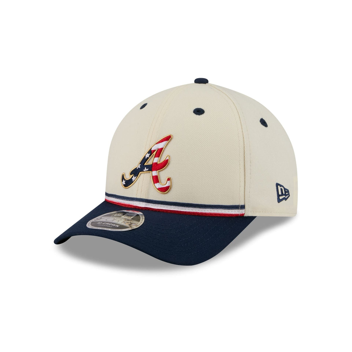 Atlanta Braves Independence Day 2026 9FORTY M-Crown Snapback Hat