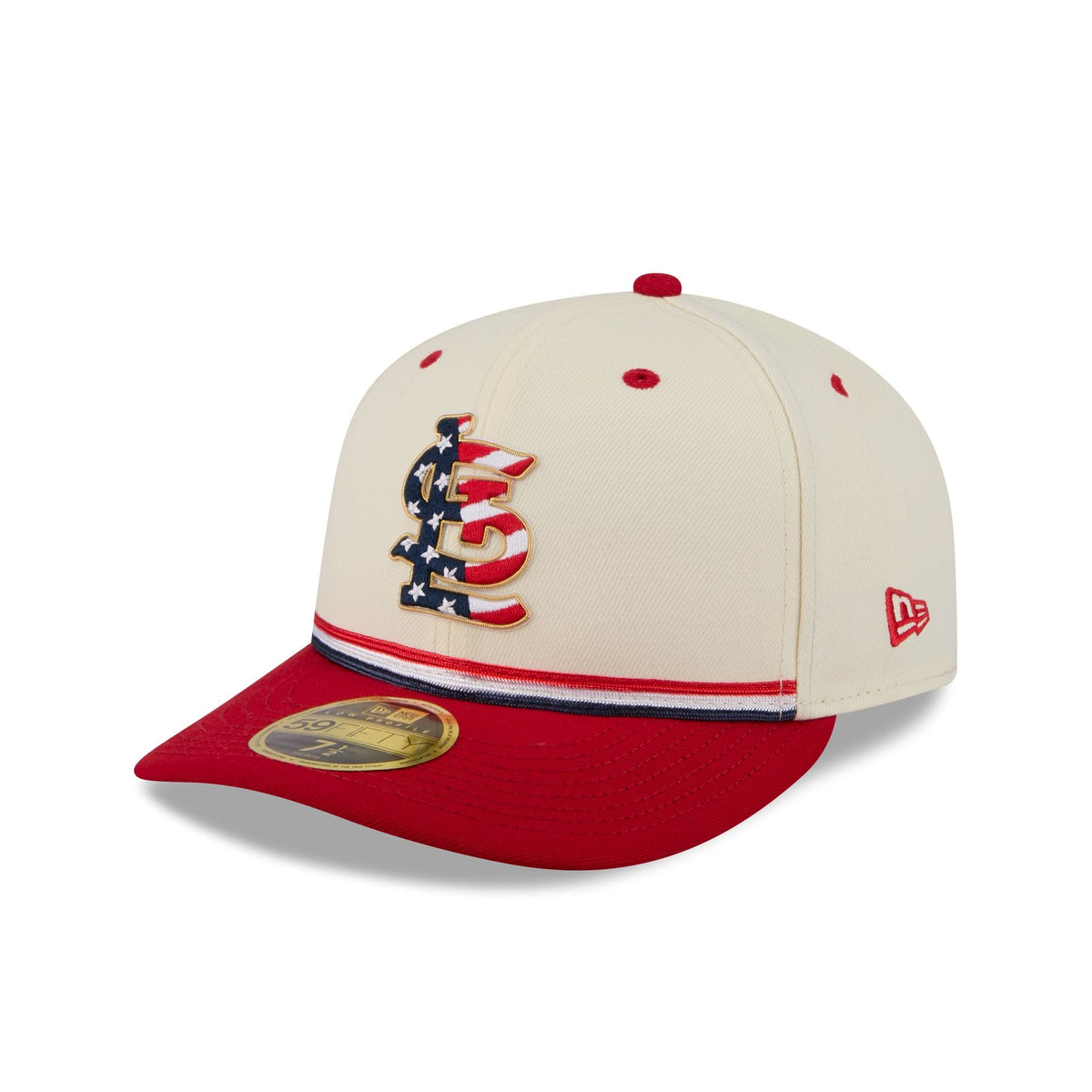 St. Louis Cardinals Independence Day 2026 Low Profile 59FIFTY Fitted Hat