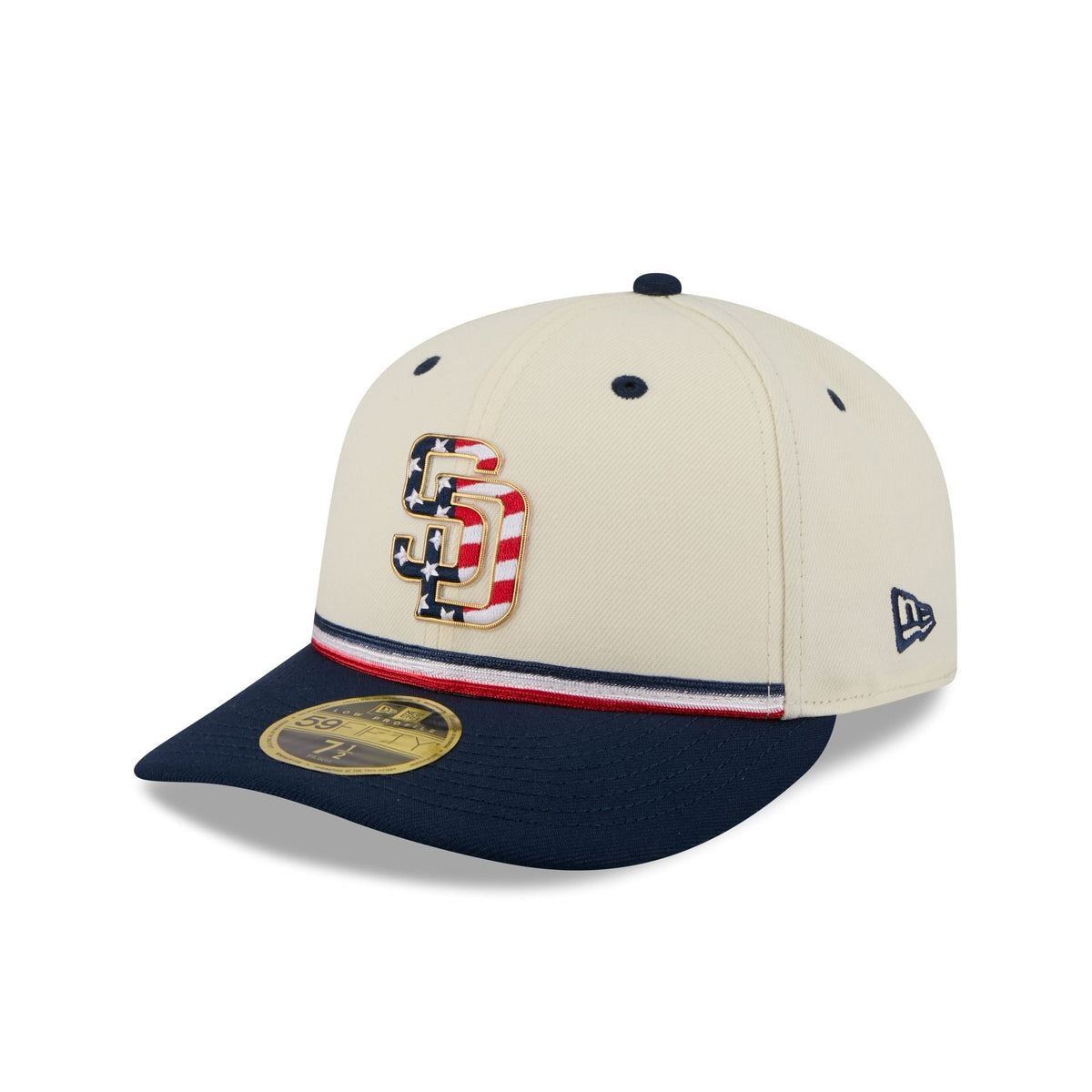 San Diego Padres Independence Day 2026 Low Profile 59FIFTY Fitted Hat