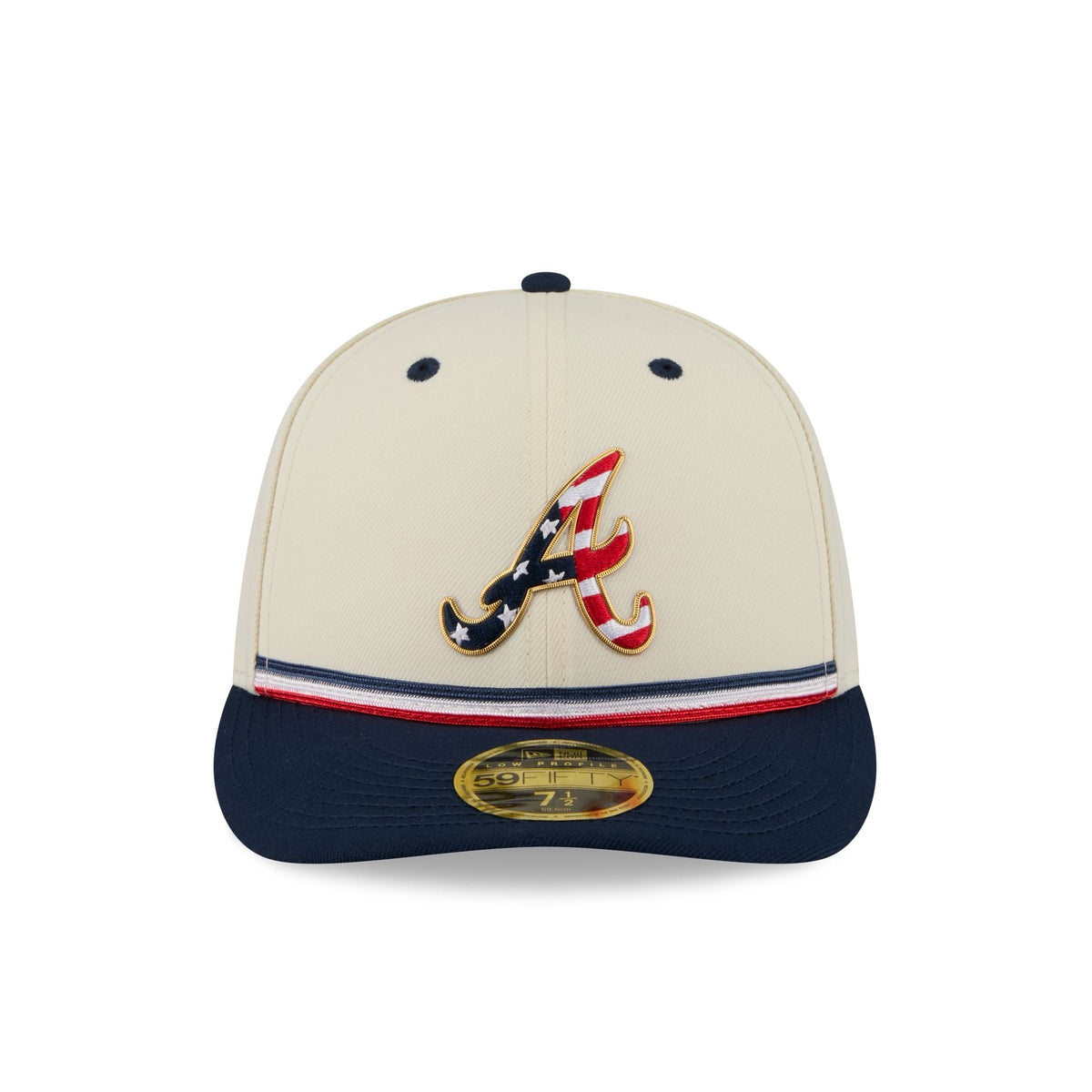 Atlanta Braves Independence Day 2026 Low Profile 59FIFTY Fitted Hat