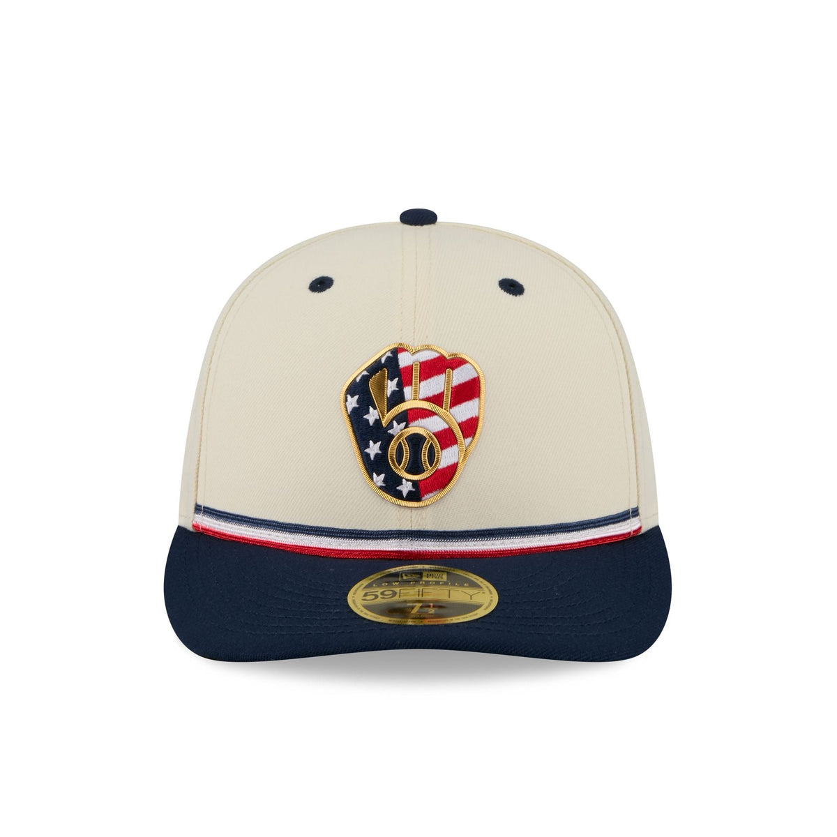 Milwaukee Brewers Independence Day 2026 Low Profile 59FIFTY Fitted Hat