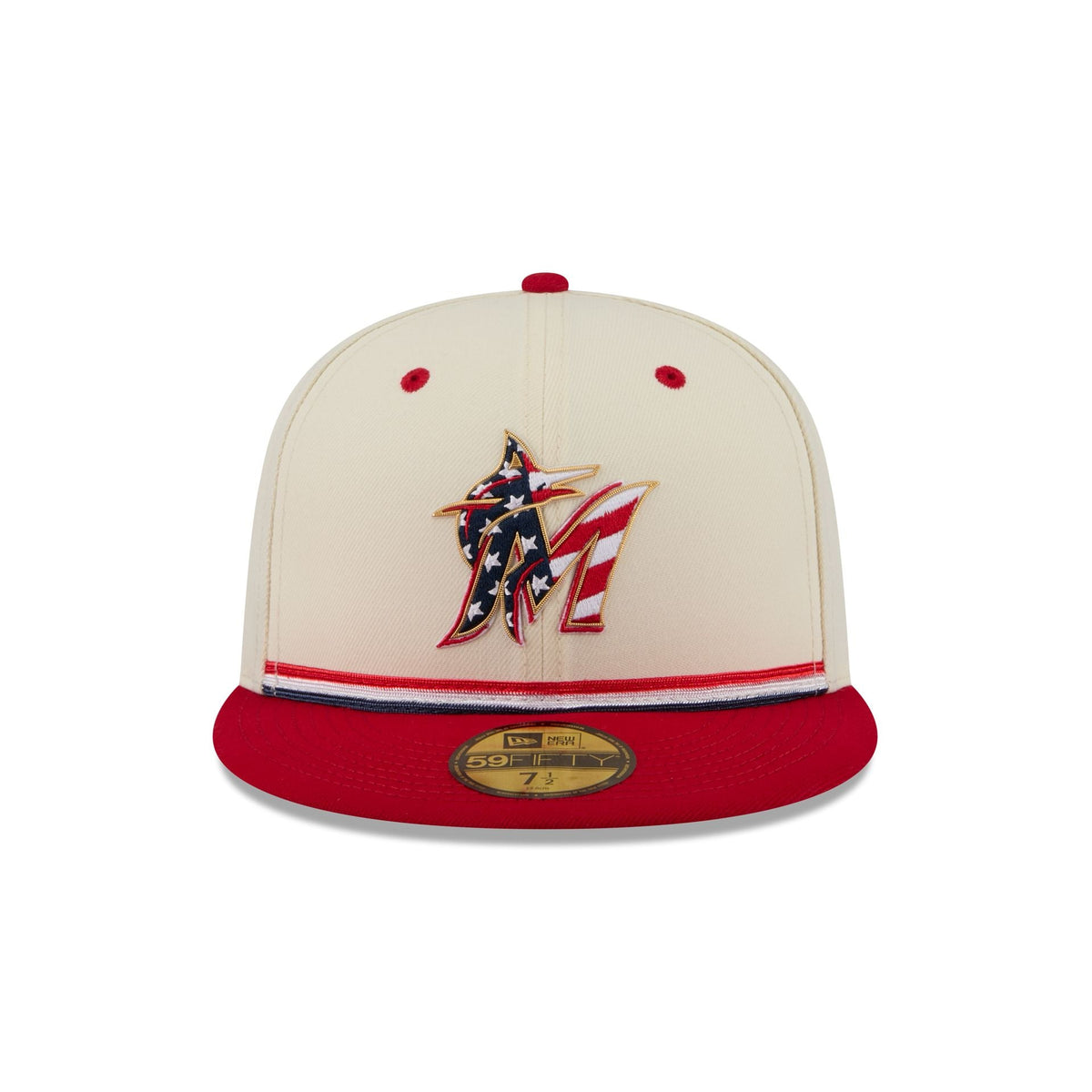 Miami Marlins Independence Day 2026 59FIFTY Fitted Hat