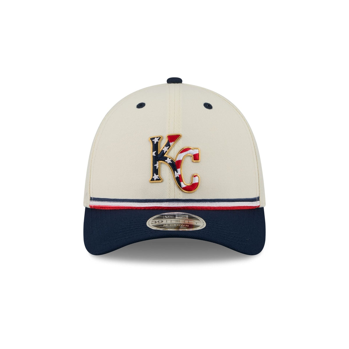Kansas City Royals Independence Day 2026 39THIRTY M-Crown Stretch Fit Hat