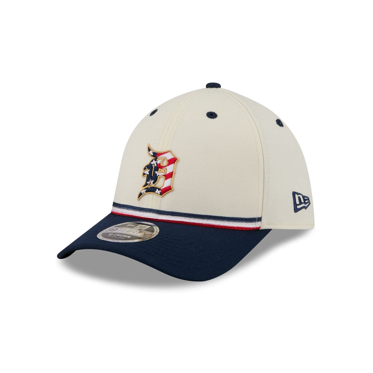 Detroit Tigers Independence Day 2026 39THIRTY M-Crown Stretch Fit Hat