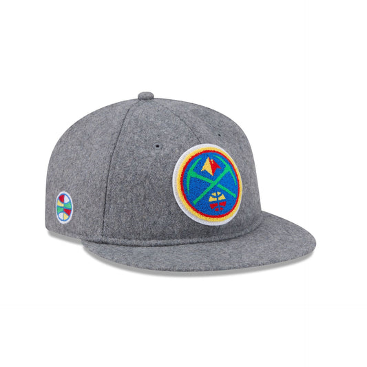 Denver Nuggets Chenille Woven Retro Crown 9FIFTY Adjustable Hat