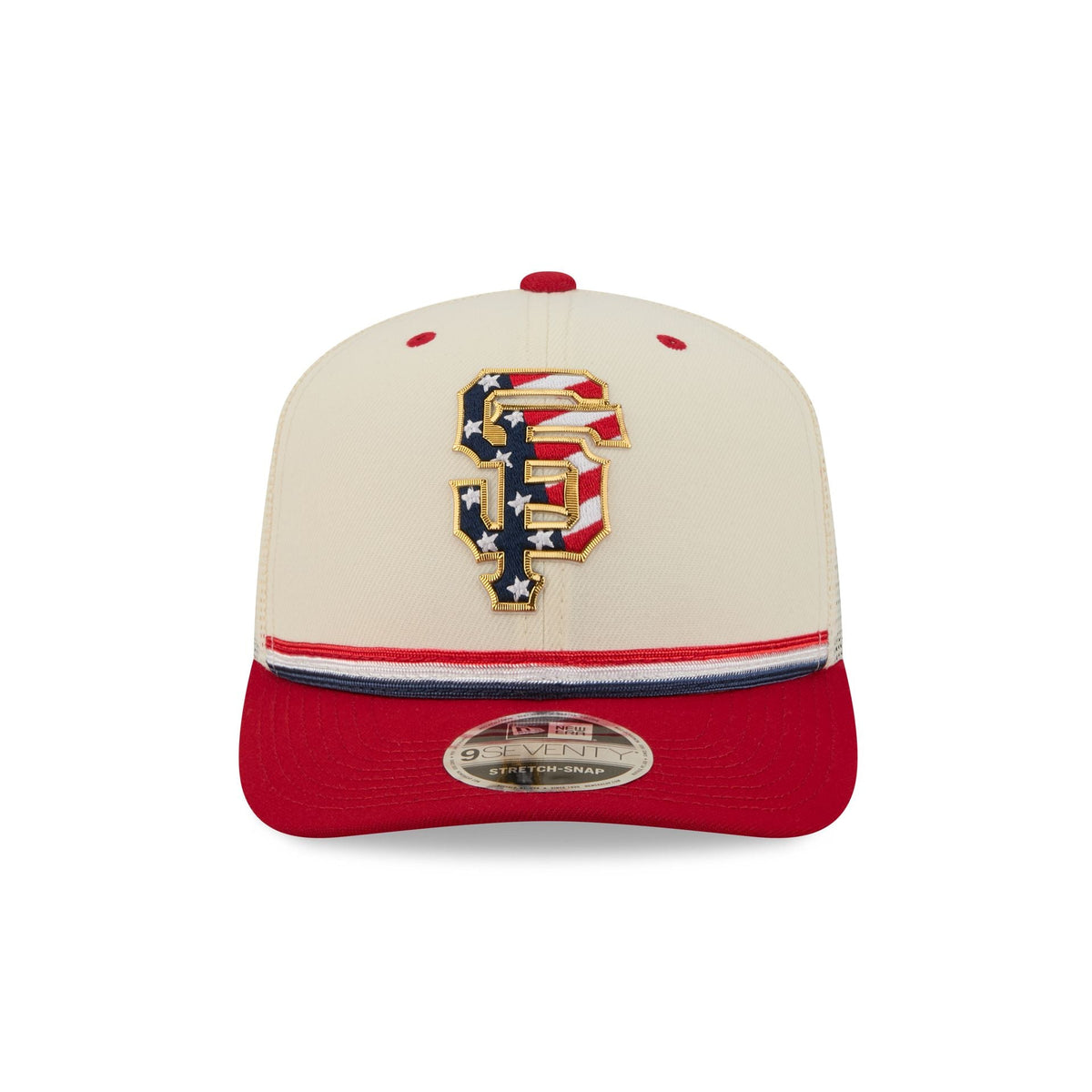 San Francisco Giants Independence Day 2026 9SEVENTY Trucker Hat