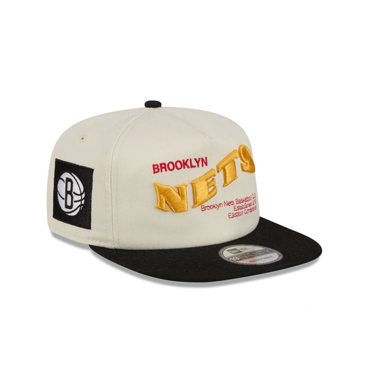 Brooklyn Nets Conference Script Chrome White 19TWENTY Adjustable Hat